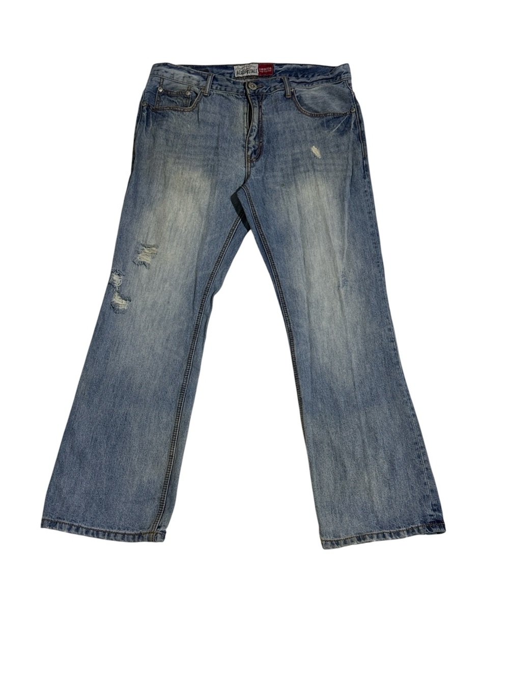 Vintage Aeropostale Jeans Mens 36/32 Slim Bootcut Distress Denim Pants Driggs